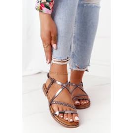 S.Barski Sandale Cu Împletitură S. Bararski 152-1 Cupru multicolor 2