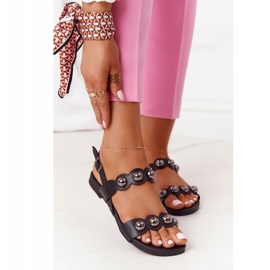 S.Barski Sandale cu jeturi S. Barski 541-52 Negru 2