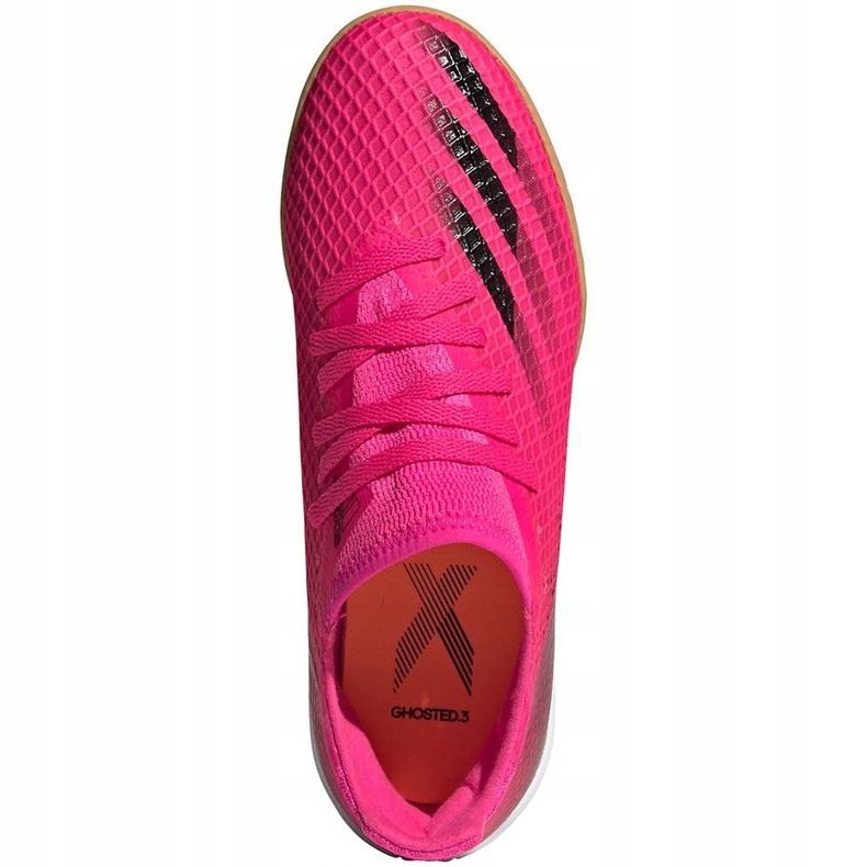 Ghete de fotbal Adidas X Ghosted.3 In Jr FW6925 roz roz 1