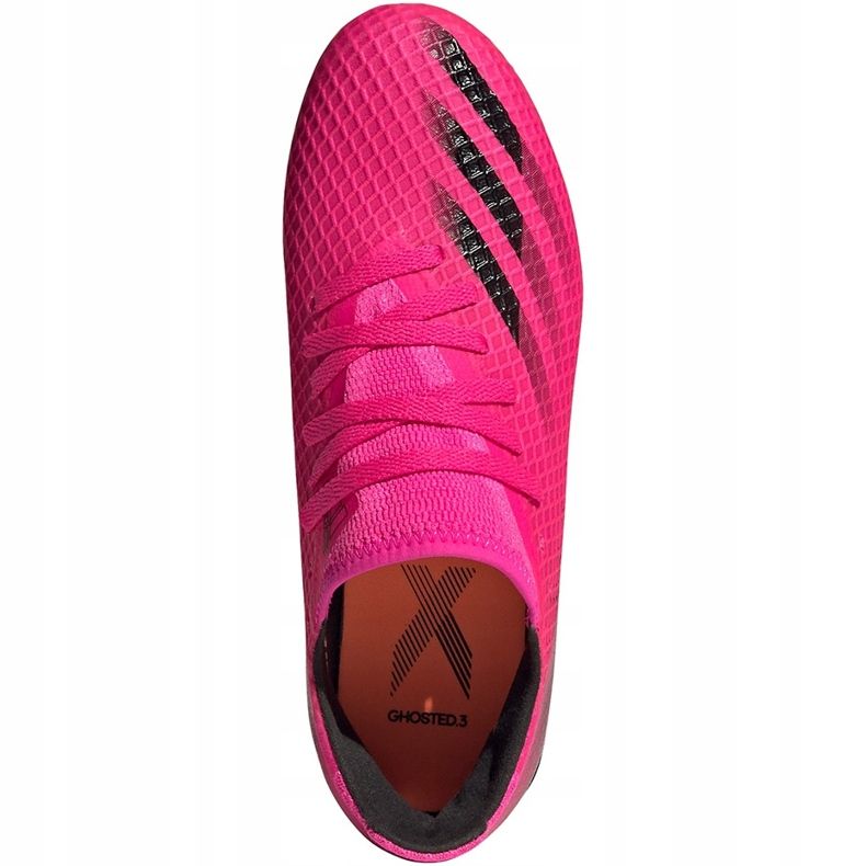 Ghete de fotbal Adidas X Ghosted.3 Fg Jr FW6935 roz roz 1