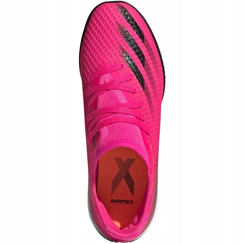 Ghete de fotbal Adidas X Ghosted.3 Tf Jr FW6927 roz roz 1