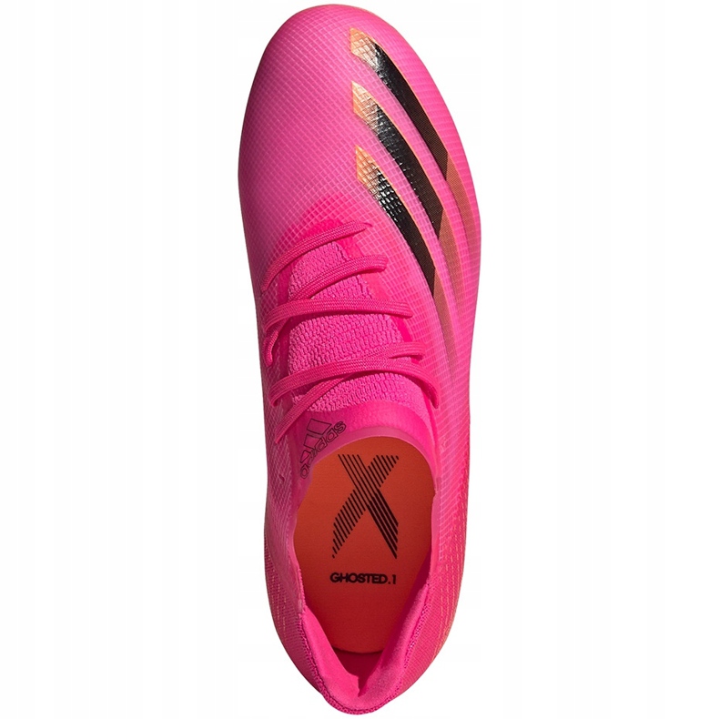 Ghete de fotbal Adidas X Ghosted.1 Fg Jr FW6956 roz 1