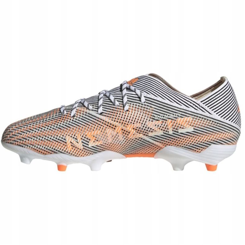 Ghete de fotbal Adidas Nemeziz.1 Fg Jr FW7357 bleumarin, multicolor gri 1