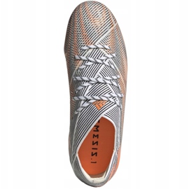 Ghete de fotbal Adidas Nemeziz.1 Fg Jr FW7357 albastru marin, multicolor gri 2