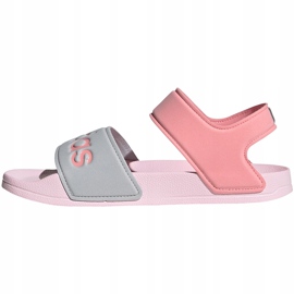 Sandale pentru copii adidas Adilette Sandal K gri-roz FY8849 1 Sandale pentru copii adidas Adilette Sandal K gri-roz FY8849 1