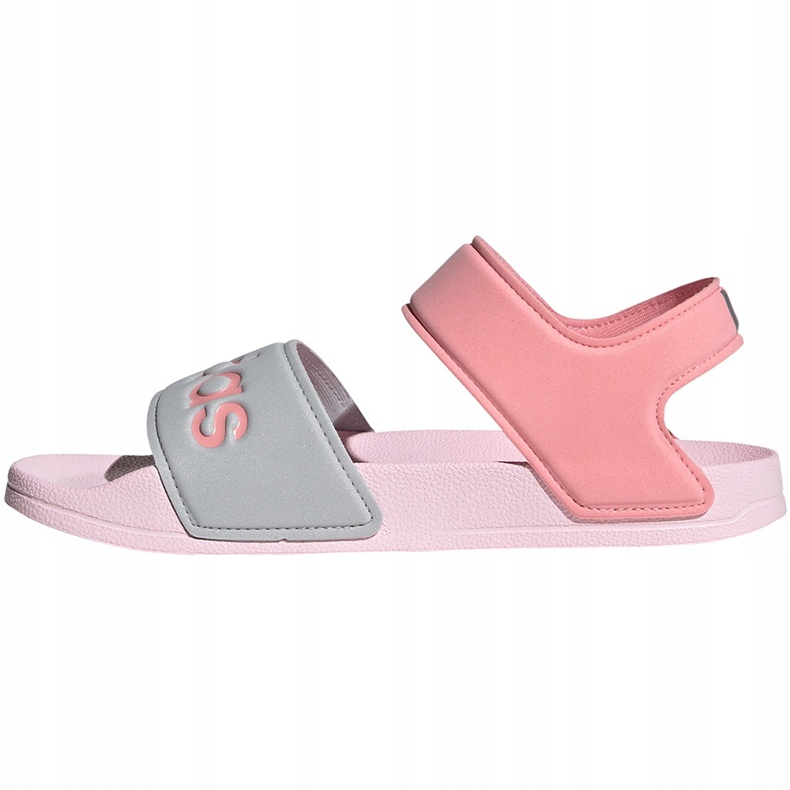 Sandale pentru copii adidas Adilette Sandal K gri-roz FY8849 1 Sandale pentru copii adidas Adilette Sandal K gri-roz FY8849 1
