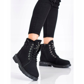 SHELOVET Trappers negri cu zirconiu cubic negru 2