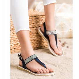 S. BARSKI Sandale japoneze S.BARSKI albastru marin 1