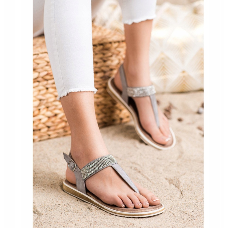 S. BARSKI Sandale japoneze S.BARSKI gri 2