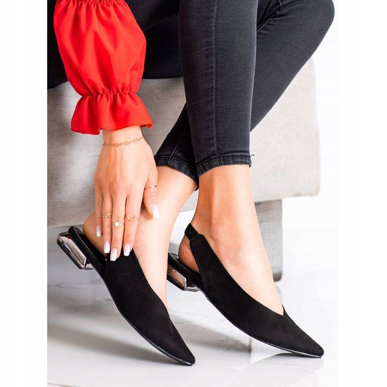 Goodin Pompele negre cu alunecare negru 2