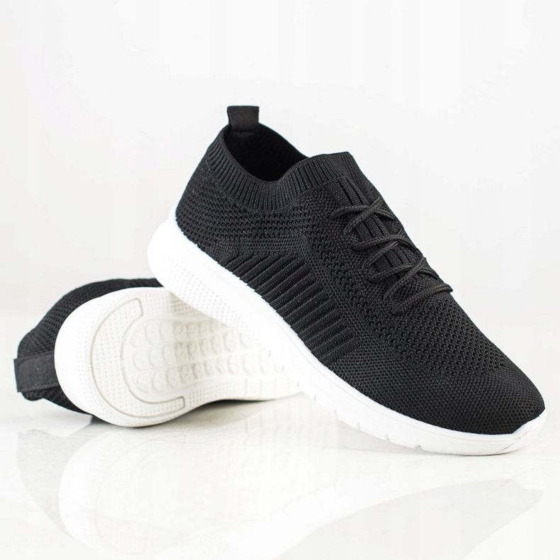 SHELOVET Încălțăminte sportivă ajurată confortabilă negru 1