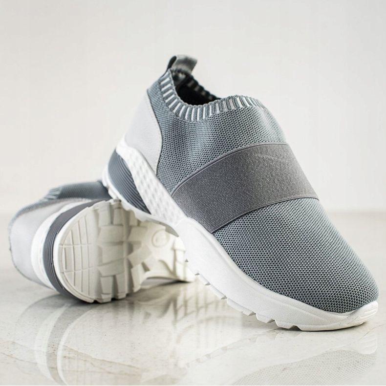 SHELOVET Pantofi sport alunecați cu bandă elastică gri 1 SHELOVET Pantofi sport alunecați cu bandă elastică gri 1