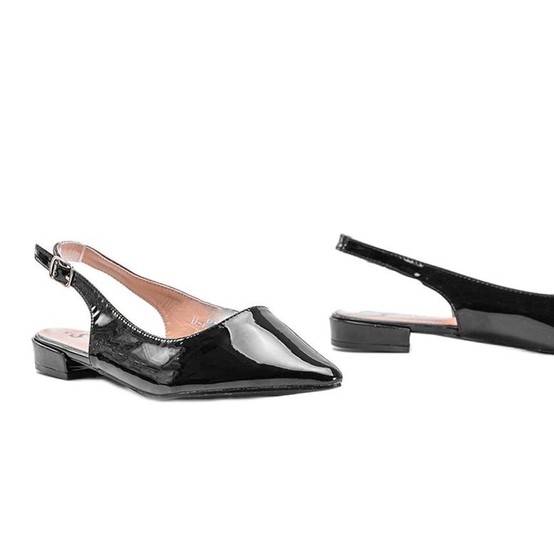 Balerini plate negre brevetate Tia negru 1 Balerini plate negre brevetate Tia negru 1