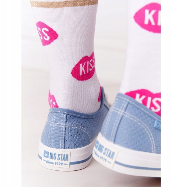 Adidași de dama ajurati Big Star FF274037 Albastru 1