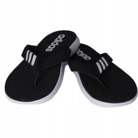 Papuci Adidas Comfort Flip Flop pentru bărbați negri EG2069 alb negru 1