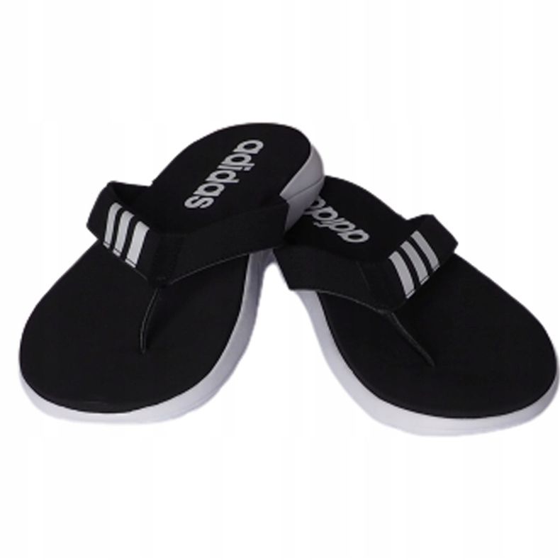 Papuci Adidas Comfort Flip Flop pentru bărbați negri EG2069 alb negru 1