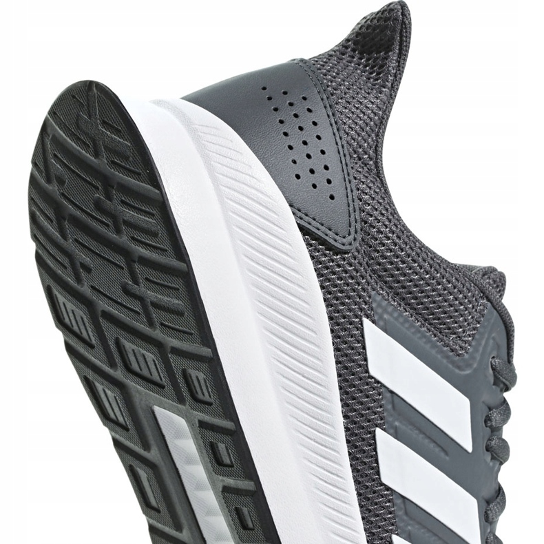 Pantofi bărbați gri Adidas Runfalcon F36200 alb 3