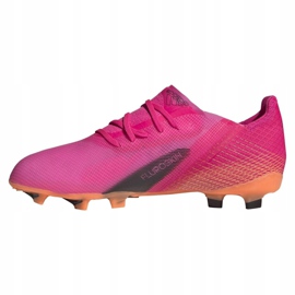 Ghete de fotbal Adidas X Ghosted.1 Fg Jr FW6956 roz, portocaliu roz 1