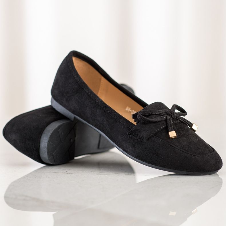 Anesia Paris Mocasini cu arc negru 1