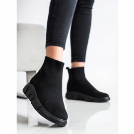 SHELOVET Adidași negri alunecați negru 1