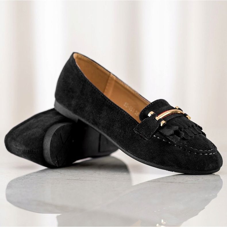 Anesia Paris Mocasini cu stil negru 1 Anesia Paris Mocasini cu stil negru 1
