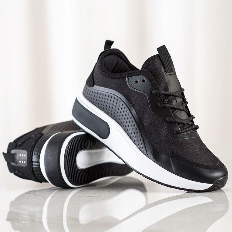 SHELOVET Adidași sport pe platformă negru 1