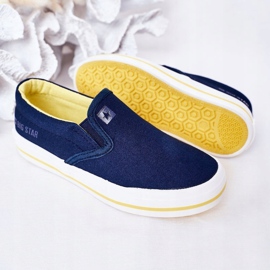 Adidași pentru copii Slip-On Big Star HH374011, adidași alunecați, bleumarin albastru 1