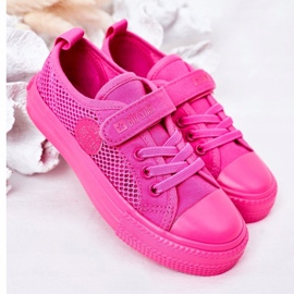 Adidași pentru copii cu plasă Big Star HH374019 Fuchsia roz 1 Adidași pentru copii cu plasă Big Star HH374019 Fuchsia roz 1