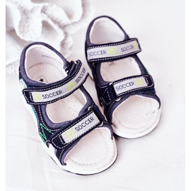 EVE Sandale de fotbal bleumarin pentru copii, cu velcro albastru marin multicolor 2