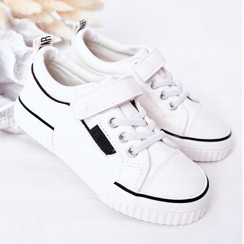 Adidași pentru copii cu velcro Big Star HH374028 Alb 1