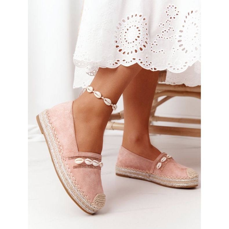 PG1 Espadrile pe platformă cu scoică roz 2 PG1 Espadrile pe platformă cu scoică roz 2