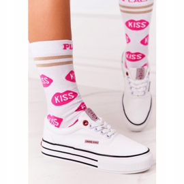 Cross Jeans Adidași de damă pe platformă Blugi Cross FF2R4001C Alb 7
