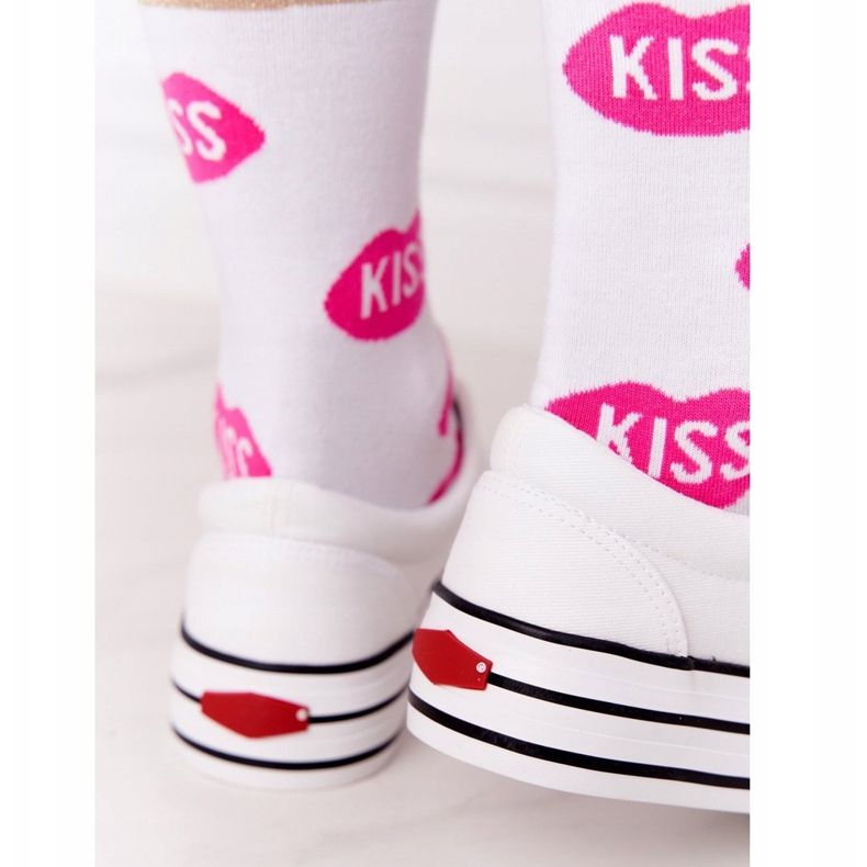 Cross Jeans Adidași de damă pe platformă Blugi Cross FF2R4001C Alb 1