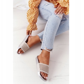 EVE Papuci de cauciuc paiete gri Tonya 1