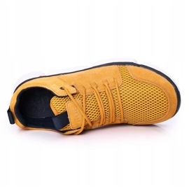 Pantofi sport bărbați GOE HH1N4029 Adidași galbeni 1