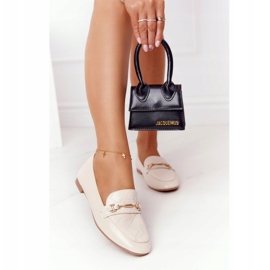 PS1 Mocasini clasici pentru femei, cu elocvență bej 2