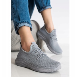 SHELOVET Pantofi sport textile gri 2
