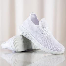 SHELOVET Pantofi sport textile alb 1