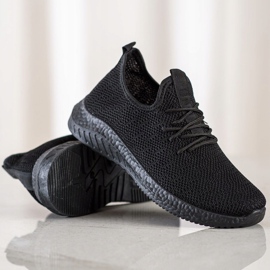 SHELOVET Pantofi sport textile negru 1