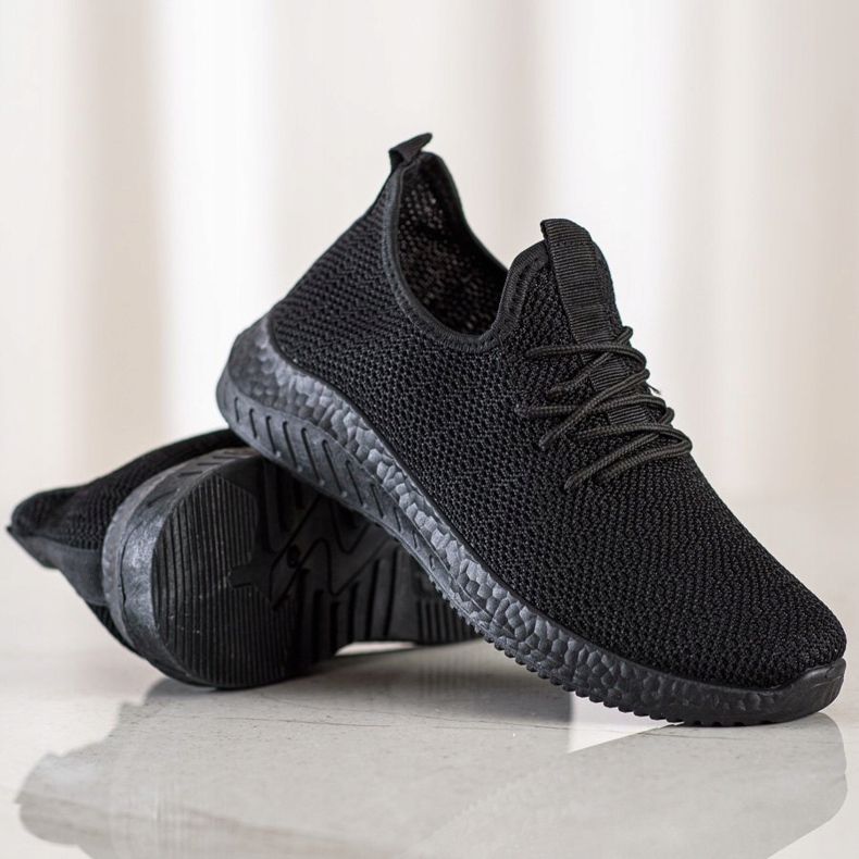 SHELOVET Pantofi sport textile negru 1