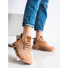 SHELOVET Adidași de modă maro 2