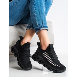 SHELOVET Adidași de modă negri negru 1