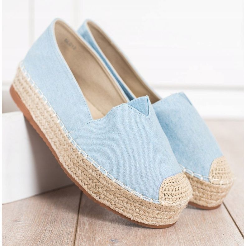 SHELOVET Espadrile la modă albastru 2 SHELOVET Espadrile la modă albastru 2