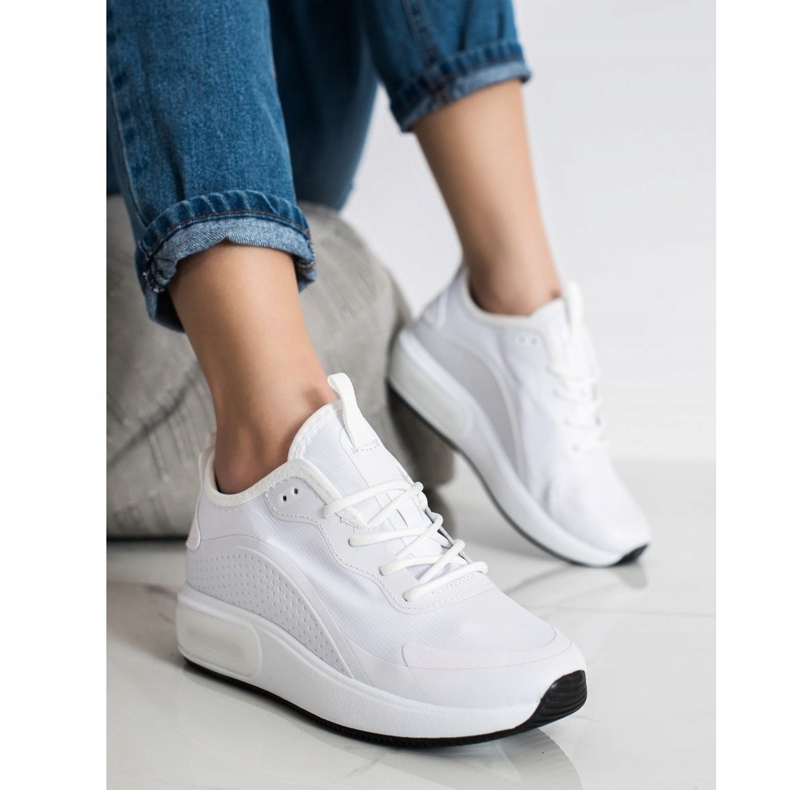 SHELOVET Adidași sport pe platformă alb 2