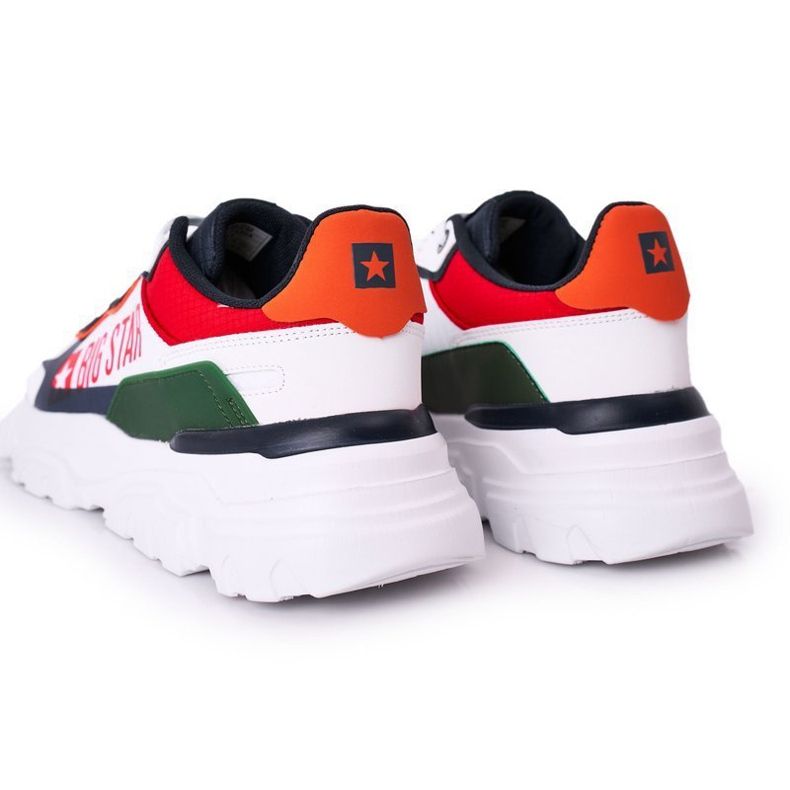 Încălțăminte sport pentru bărbați Memory Foam Big Star HH174208 Alb și bleumarin albastru marin multicolor 1