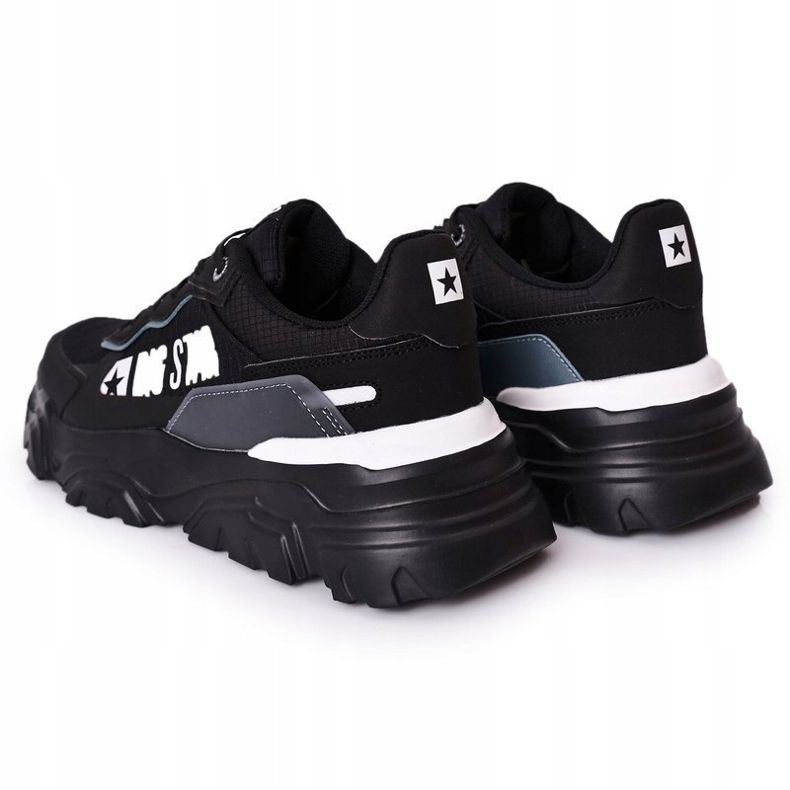 Pantofi sport pentru bărbați Memory Foam Big Star HH174209 Negru-Albastru 1