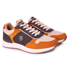 NEWS Încălțăminte sport pentru bărbați Adidași Galben-Maro Harold multicolor 1