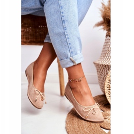 Balerini de damă Lu Boo Suede Beige bej 3 Balerini de damă Lu Boo Suede Beige bej 3