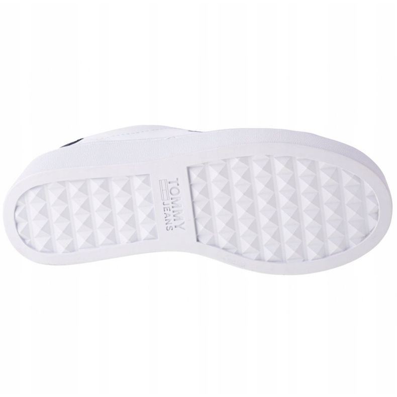 Încălțăminte Tommy Hilfiger Iconic din piele plată în EN0EN01113-YBR alb albastru marin 3