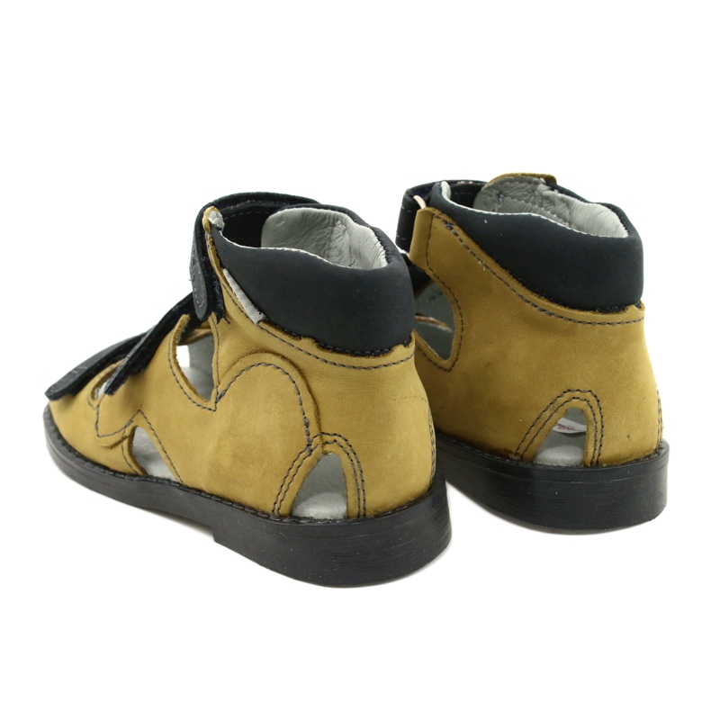 Mazurek Sandale din piele preventivă ridicată 291 portocaliu gri 2 Mazurek Sandale din piele preventivă ridicată 291 portocaliu gri 2